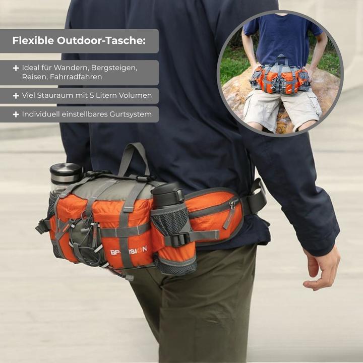 Immagine prodotto Hermex Bauchtasche mit Schultergurten Schultertasche Hüfttasche Umhängetasche