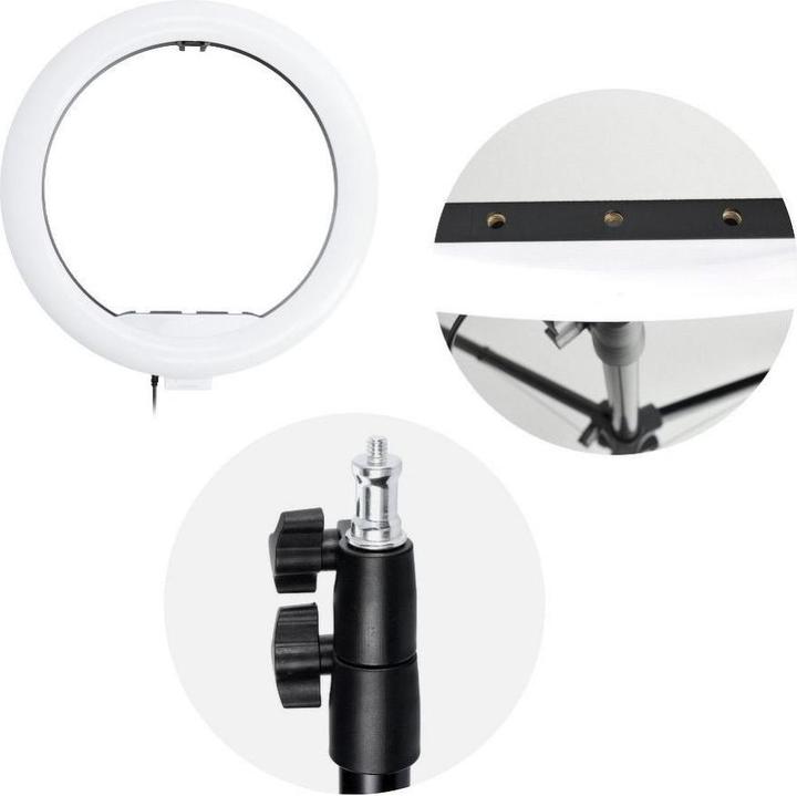 Produktbild Techonic 13-Zoll-LED-Selfie-Lampe mit ausziehbarer Halterung 185cm
