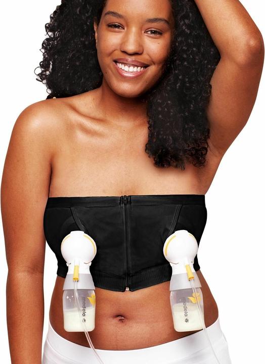 Image du produit Medela Soutien-gorge à pompe mains-libres, noir, M (Easy Expression 2.0) (M)