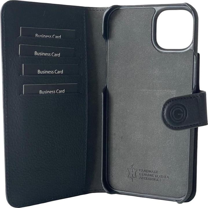 Produktbild Mike Galeli Book-Cover Echtleder Joss black (Apple iPhone 15 Plus)