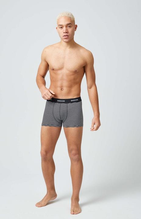 Produktbild Snocks Boxershorts mit Streifen (S, 6er Pack)