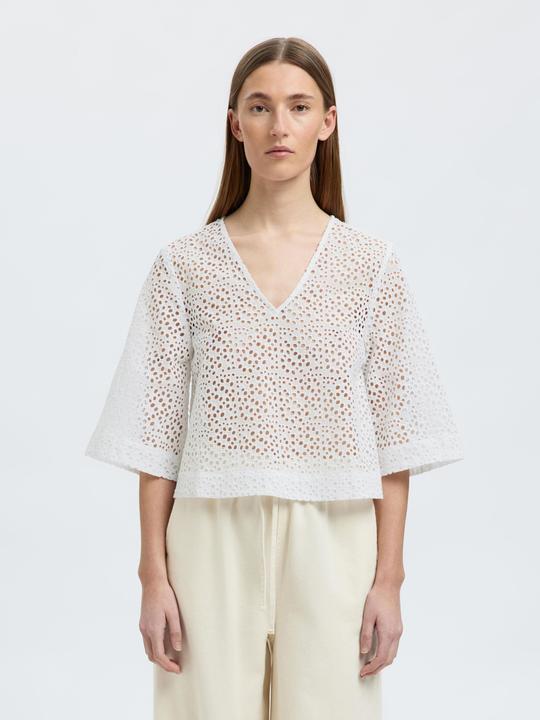 Immagine prodotto Selected Femme Broderie Anglaise Crop Top (36)
