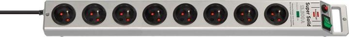 Actual product image Brennenstuhl Super-Solid Surge 8way, 2.5m(polycarbon) (8 x, CEE 7/5, 2.50 m)