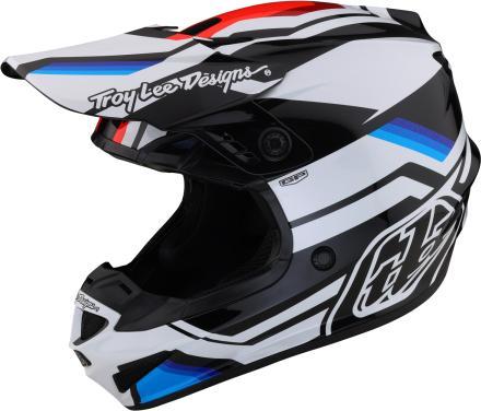 Actual product image Troy Lee Designs GP helmet, Apex, white/blue, S | 55-56cm (55 - 56 cm)