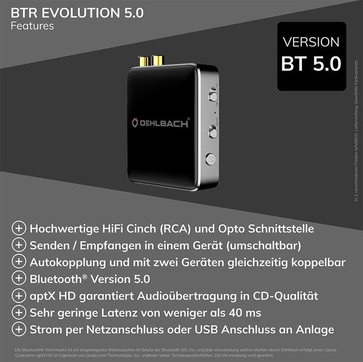Produktbild Oehlbach BTR Evolution 5.0 (Sender & Empfänger)