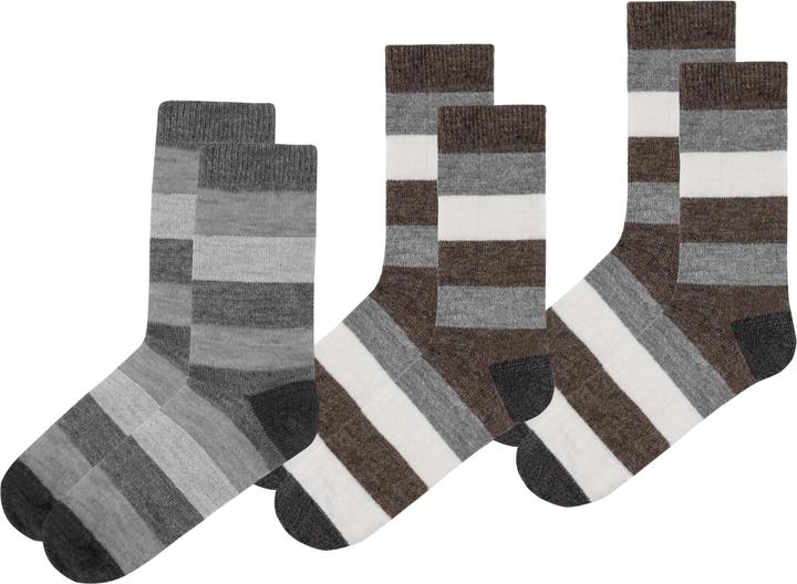 Produktbild Normani 6 Paar Alpakasocken breitgestreift (6er Pack, 43 - 46)