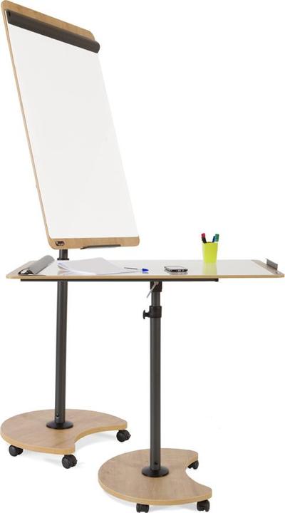 Actual product image Rocada Flipchart table, magnetic, 69x99 cm, wood look