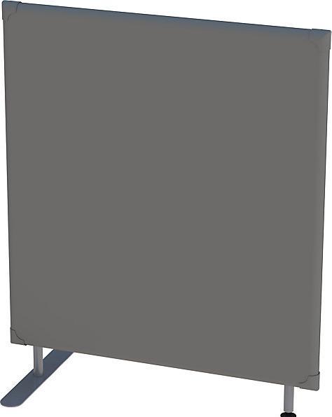 eurokraft pro Schallschutz-Trennwand, Wandpaneel, Höhe 1200 mm, Breite 1000 mm, grau
