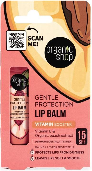 Produktbild Natura Siberica Sanfter Schutz Vitamin Booster Lippenbalsam SPF 15 mit Vitamin E und Pfirsichextrakten 10m (Sonnencreme, SPF 15, 10 ml, 20 g)