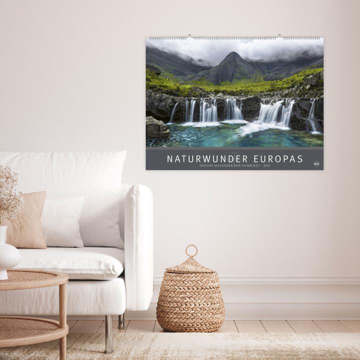 Produktbild AvH Naturwunder Europas 2026 (78 x 58 cm, Harter Einband, Deutsch)