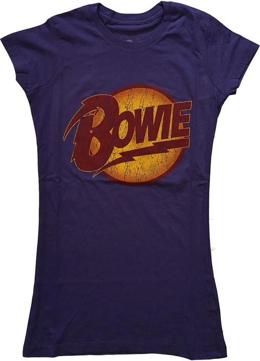 David Bowie Womens/Ladies Diamond Dogs Vintage Logo T-Shirt (L)