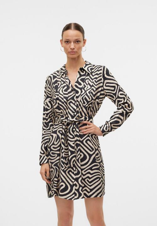 Actual product image Vero Moda VMVIGDIS Langes Kleid Hemdblusenkleid (S)