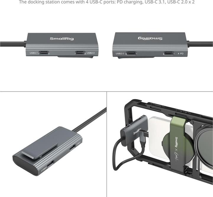 Image du produit SmallRig 4596 x Brandon Li All in One Mobile Video Kit Full Quick Release Co design Edition (Cage, Cage Accessoires, Poignée)
