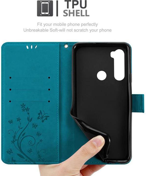 Image du produit Cadorabo Couverture du livre de fleurs (Xiaomi Redmi Note 8, Xiaomi Redmi Note 8 2021)