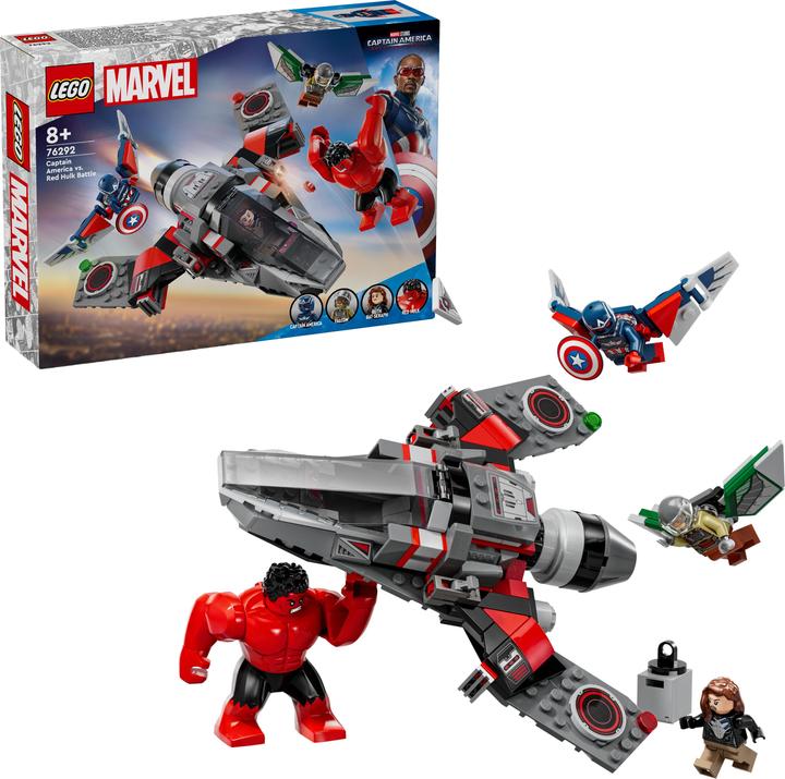 Actual product image LEGO Showdown zwischen Captain America und Red Hulk (76292, LEGO Marvel)