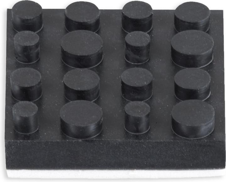 Actual product image Dynavox Antivibe appliance and box feet rubber square 40 x 40 mm set of 4 (Screen protective film)