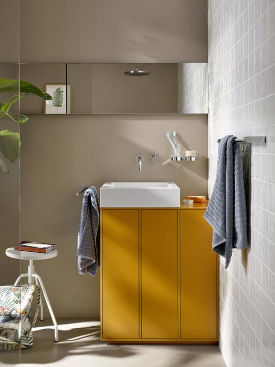 Actual product image Emco flow towel rail, two-arm, rigid, 320 mm, chrome, 275000133