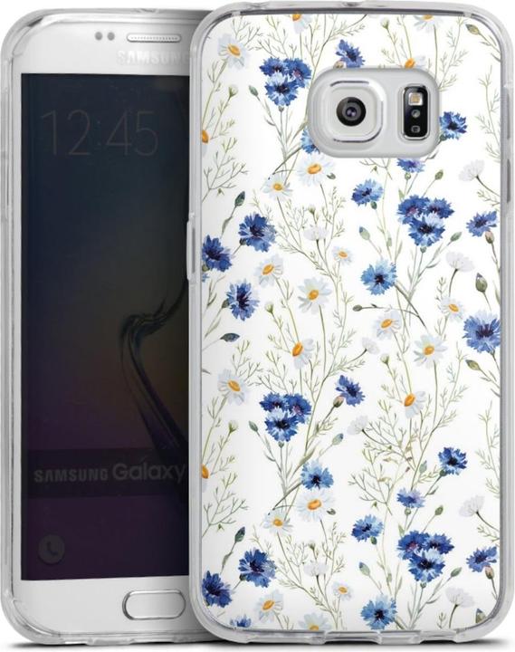 Produktbild DeinDesign Silikon Hülle für Samsung Galaxy S6 Edge Handyhülle Case Smartphone Schutzhülle Blume Blumen (Samsung Galaxy S6 Edge)