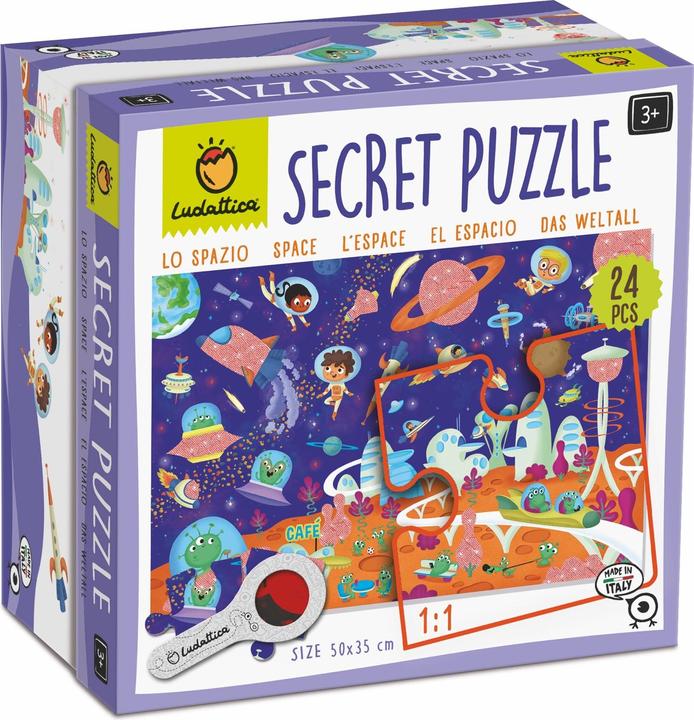 Actual product image Ludattica Secret Puzzle - Space (24 pieces) (24 pieces)