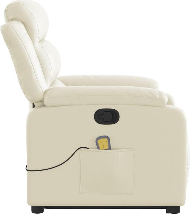 Actual product image VidaXL Massage chair with stand-up aid imitation leather