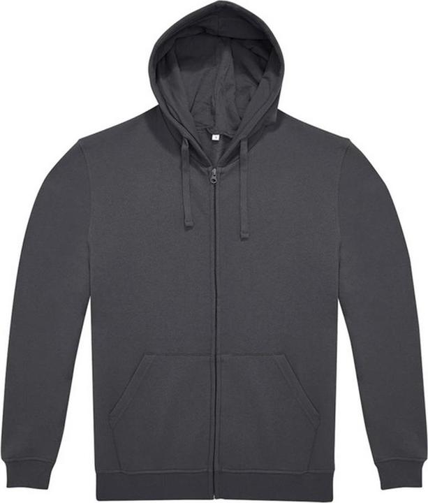 B&C ID.224 Hoodie mit durchgehendem Reissverschluss