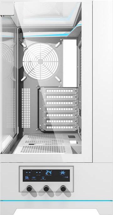 Produktbild Darkflash Tech Darkflash DY450 computer case without fans (white) (ITX, mATX, ATX)