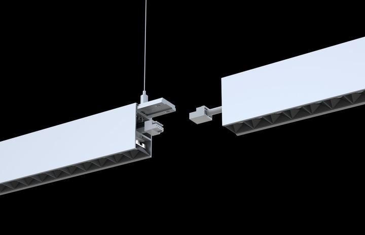 Image du produit Schönenberger LED DALI-Pendelleuchte GLOS Up&Down (3000K) (6250 lm)