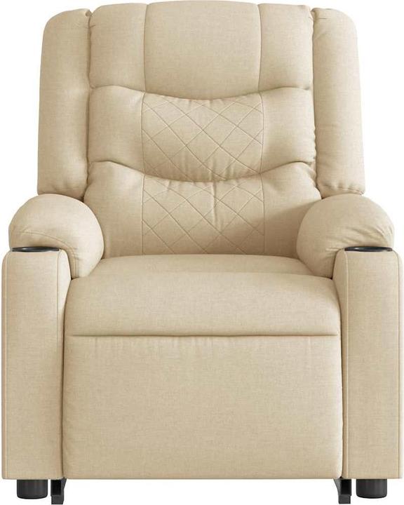 Actual product image VidaXL Electric massage chair with stand-up aid cream fabric