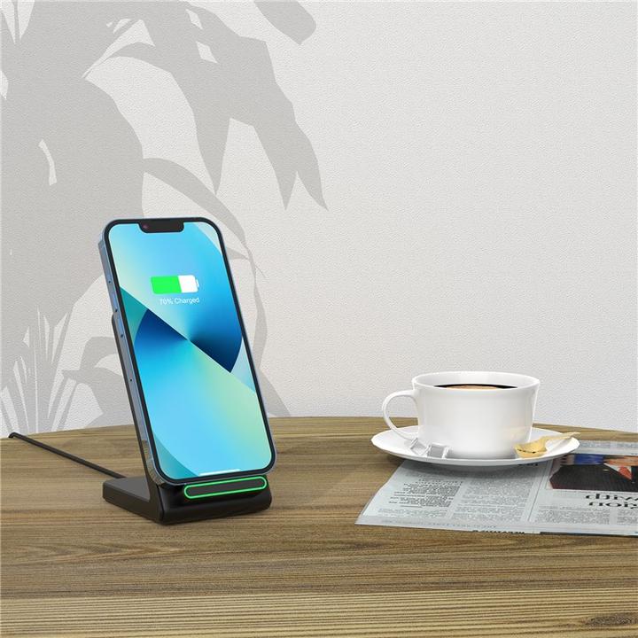 Produktbild Deltalabs Qi Wireless Charger Induktionsladegerät Ladestation - Schwarz (15W) (15 W)