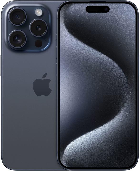 Apple iPhone 15 Pro (128 GB, Blauw titanium, 6.10", SIM + eSIM, 48 Mpx, 5G)