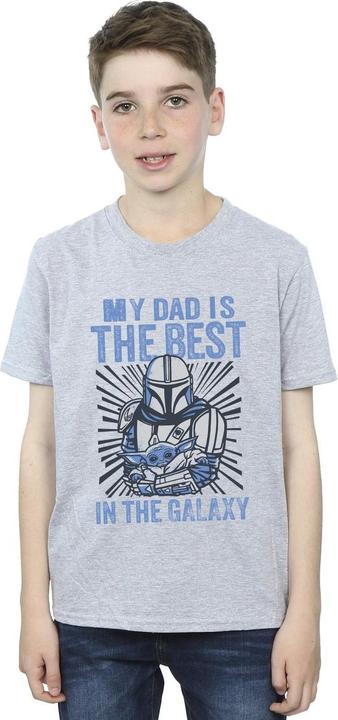 Immagine prodotto Star Wars Mandalorian Best Dad Maglietta Ragazzi (116)
