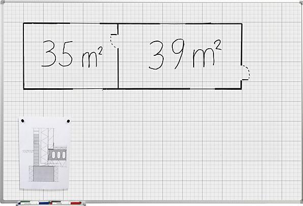 Produktbild eurokraft basic Rastertafel (1500 x 1000 mm)