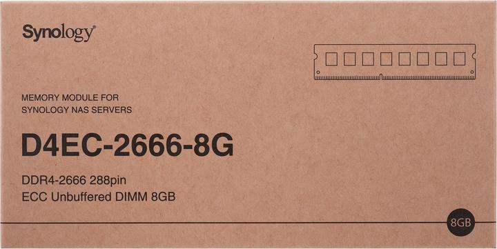 Immagine prodotto Synology D4EC-2666-8G (1 x 8GB, 2666 MHz, DDR4-RAM, DIMM)