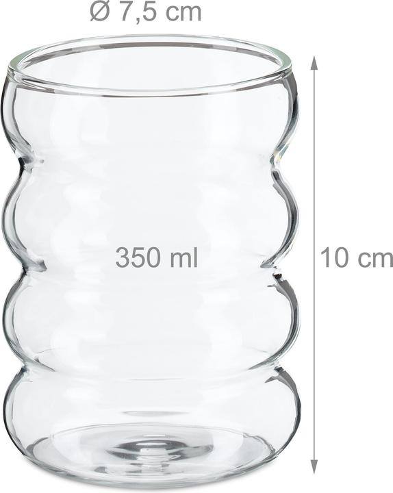 Actual product image Relaxdays Drinking glasses (0.35 l, 4 x)