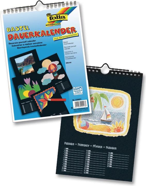 Image du produit Folia Calendrier permanent (A4, Couverture rigide, Allemand)