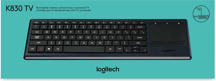 Actual product image Logitech Wireless Illuminated Keyboard K830 (US, Wireless)