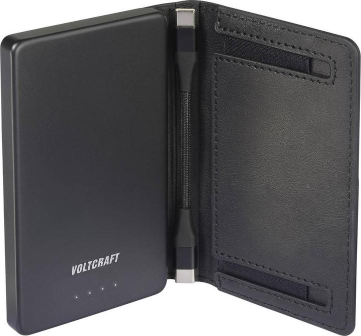 Produktbild Voltcraft VC-WT-W010 Powerbank 5000 mAh LiPo Schwarz Statusanzeige (5000 mAh, 18.50 Wh)