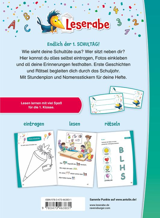 Produktbild Ravensburger Leserabe - Sonderausgaben: Juhu, jetzt bin ich Schulkind!