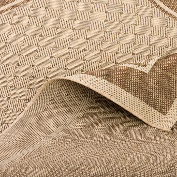 Produktbild Pergamon Modern Flachgewebe Ruggy Karo Bordüre (160 x 230 cm)