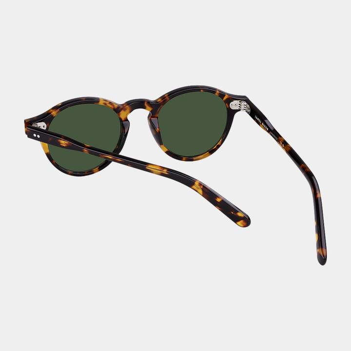 Immagine prodotto James Dixon Havanna/Grün – Oxford – Rund – Acetat – Sonnenbrille