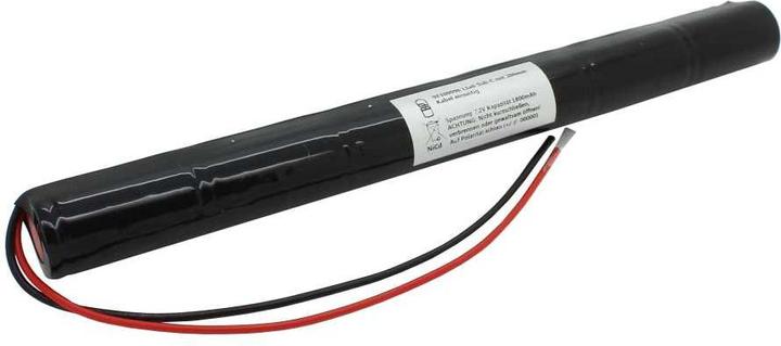 Produktbild XCell Notleuchtenakku NiCd 7,2V 1800mAh L1x6 Sub-C mit 200mm Kabel einseitig (1 Stk., 1800 mAh, Ladegerät inkl. Akku)