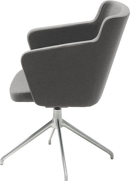 Actual product image Topstar SFH meeting room armchair, 3D seat joint and aluminium five star base, light
