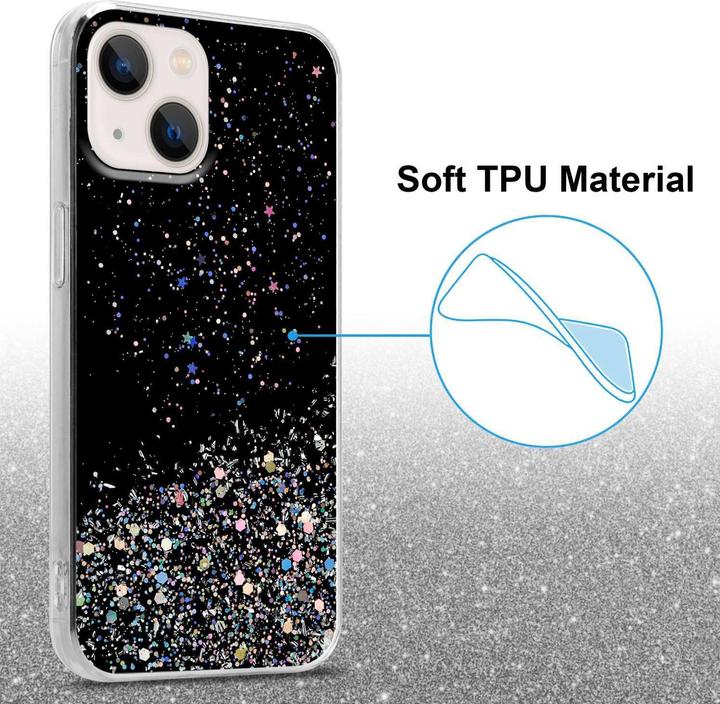 Actual product image Cadorabo Case for Apple iPhone 14 in TPU sparkling glitter style (Apple iPhone 14)