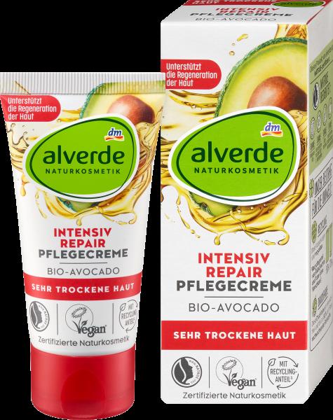 dm alverde Crema da giorno riparatrice intensiva (50 ml, Crema da giorno)