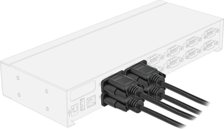 Actual product image Delock Connection cable RS-232 DB9, m-m 1 m (1 m, Industrial cables)