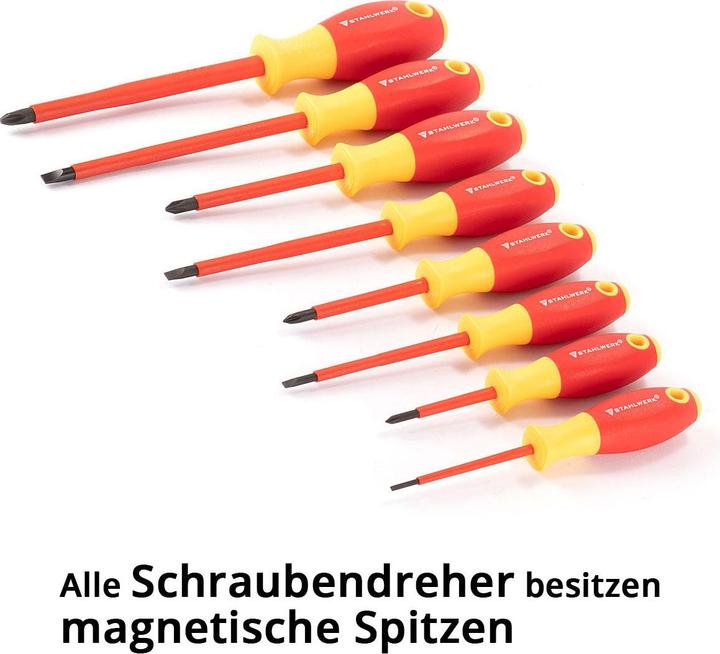Image du produit Stahlwerk Jeu de tournevis et pinces VSZ-20 ST 20 pièces VDE 1000V isolé
