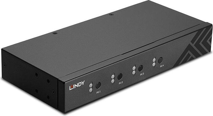 Lindy Commutateur KM 4 ports, USB 2.0 & audio