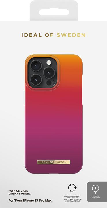 Actual product image iDeal Of Sweden Printed Case MagSafe iPhone 15PM Vibrant Ombre (Apple iPhone 15 Pro Max)