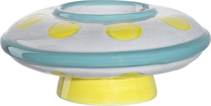 Leonardo Children's Egg Cup Avventura UFO, Yellow/Turquoise/White (1 x)