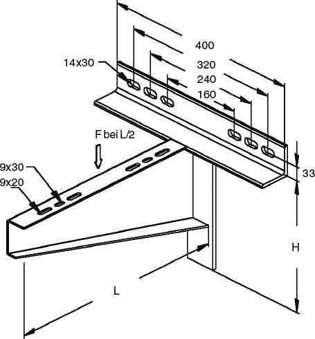 Immagine prodotto Niedax Braccio a pinza NIE KTTSS300 molto pesante 156X330mm 10.0 kN zincato a caldo.